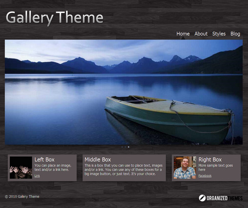 Organized Gallery Premium WordPress Theme