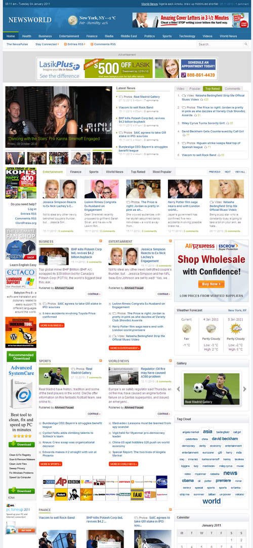 NewsWorld WordPress Theme