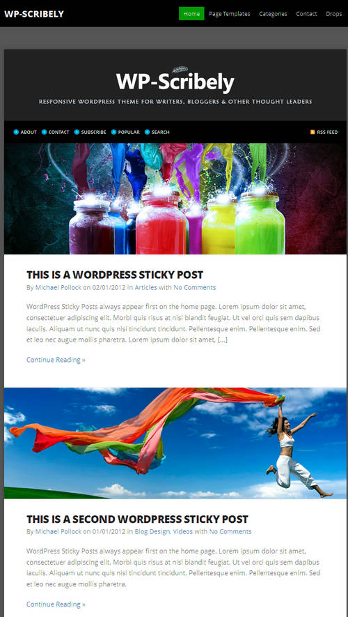 WP-Scribely WordPress Theme